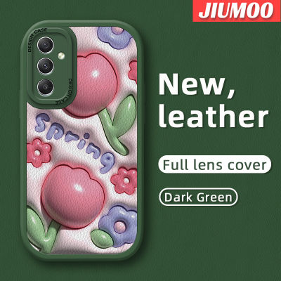 JIUMOO เคสนิ่มซิลิโคนลายการ์ตูน A54 A14 5G ดอกไม้น่ารัก3มิติใหม่กันกระแทกเคสใส่โทรศัพท์หนังสร้างสรรค์เลนส์กล้องถ่ายรูปเคสป้องกันรวมทุกอย่าง