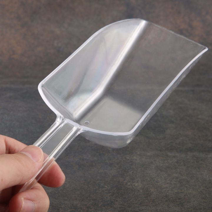 3-piece-pallet-ice-scraper-shape-plastic-scoop-transparent