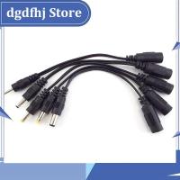 Dgdfhj Shop DC female 5.5x2.1mm Power adapter to Male jack Plug  5.5*2.5mm 3.5x 1.35mm 4.0x1.7mm 2.5mm 4.8mm converter Extension cord