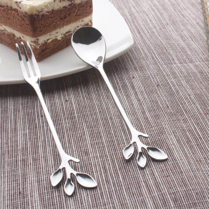 stainless-steel-flower-shaped-leaf-antlers-spoon-small-mini-metal-coffee-spoon-stirring-spoon-tea-spoon-tea-spoon-gif