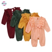 Áo liền quần Mikrdoo vải cotton tay dài thoải mái dành cho bé trai và bé