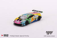 Minigt 1:64 lambo huracán GT3 EVO #19 Gear Racing IMSA Daytona 24 HRS รถรุ่น