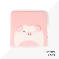 SIU เบาะรองนั่ง Getagift   ที่รองนั่ง รองเก้าอี้ เบาะ Memory Foam - Happy Piggy (สีชมพู) หมอนรองนั่ง  หมอนอิง