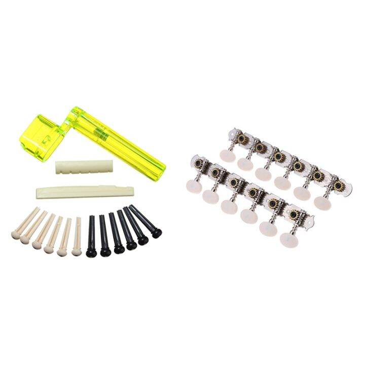 6 String Acoustic Guitar Nut Saddle Part & 6R6L 12 String Guitar Tuning