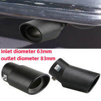 Universal รถท่อไอเสียรอบอลูมิเนียมท่อไอเสียหาง Trim ด้านหลังท่อไอเสีย Silencer ท่อ Inlet 63Mm