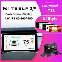 CARVIEW ใหม่ล่าสุด5.16 สำหรับเทสลารุ่น3 Y HUD หน้าจอแดชบอร์ดคลัสเตอร์ตราสาร HD จอแอลซีดีเมตร S Peedometer การปรับเปลี่ยน