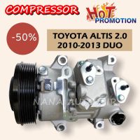 สินค้าคุณภาพ ใหม่ มือ1 COMPRESSOR คอมแอร์ TOYOTA ALTIS 2010 -2013 เครื่องดูโอ้ เครื่องยนต์ 2.0 6SEU14C คอมเพลสเซอร์แอร์รถยนต์  ส่งไว ส่งฟรี