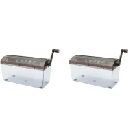 2X Hand Shredder, Manual Paper Cutting Machine A4 for Home, Mini Portable Manual Shredder for Home, School and Office