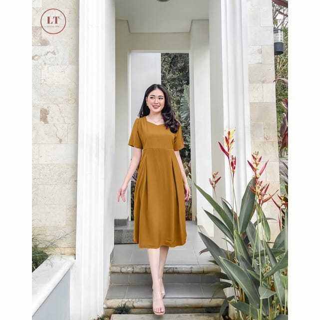 dress midi cantik