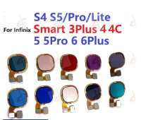 เซ็นเซอร์ลายนิ้วมือสำหรับ Infinix Smart 3 6 Plus 4 4C 5 Pro S4สแกนลายนิ้วมือ Pro Lite S5