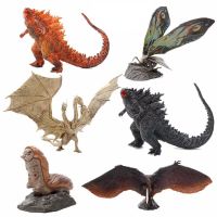 6ชิ้น/เซ็ต Godzilla King Ghidorah ราชาแห่งมอนสเตอร์โมธาสามหัวมังกรกอตซิลล่าพีวีซีตุ๊กตาขยับแขนขาได้ของเล่นแบบชุดสะสม