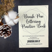 Bộ giấy luyện chữ Calligraphy Brush Lettering Workbook for Beginners -