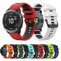 22มม.สายนาฬิกาข้อมือสำหรับ Garmin Fenix 6/6 Pro/Fenix 5/5 Plus/Instinct/Forerunner 935/945/Approach S62/S60สายคล้องคอซิลิโคน