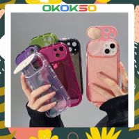 เหมาะสําหรับเคสโทรศัพท์มือถือ OPPO Reno8 / Reno7pro / reno6 / 7z / 5 การ์ตูนใหม่พลิกกระจกโปร่งใสการหล่นโทรศัพท์มือถือเคสนุ่ม R17 คู่รุ่น A53 / A9 2023 / F11 / A31 / A3S