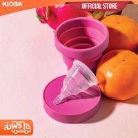 KIOSK ถ้วยอนามัย Self cup รุ่น Liquid Silicone พร้อมถ้วยพับได้