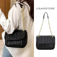 High-end texture foreign style summer small bag women 2023 new large-capacity fashion casual chain bag one-shoulder Messenger 【BYUE】