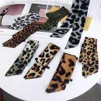 2020 Fashion Leopard Scarf Women Bag Scarf New Brand Skinny Scarf For Women Head Neck Long Handle Bag Scarves Wraps