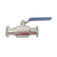 304 Stainless Steel Sanitary Straight Fast Loading Ball Valve Tri Clamp 50.5mm/64mm Ferrule Flange Homebrew Beer Distillation