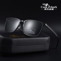 Cook Shark 2021 New Sunglasses Mens Sunglasses HD Polarized Driving Drivers Color Glasses Tide