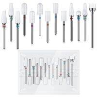 Ysen 13-piece Tungsten Carbide Nail Drill Kit 3/32-inch Auto-sanding Tool for Removing Cuticle Dead Skin Repair Polyethylene