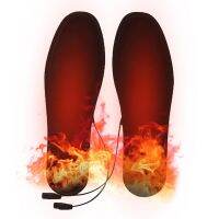 【cw】 USB Electric Heating Insole 3 Levels Adjustable Temperature Insoles Foot Warmer Energy-saving Washable Can Cut ！