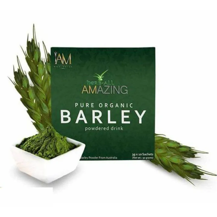 Pure Organic Barley Powdered Drink Mix for Lower Cholesterol, Lose Weight, Prevent Gallstones