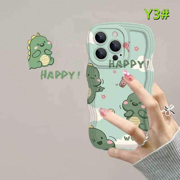 เคส-caiweiqi-y27-y36เอชพี-เคสลายคลื่นโทรศัพท์-y21t-y53-y67-v27e-y16-y22-y12-y33s-y35-y15a-y21s-y20s-y11-y17-v25-v25e-y19-y91c-y15-y50-y12s-การ์ตูนไดโนเสาร์ขอบนุ่มฝาหลัง-tpu