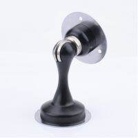 Magnetic Door Stop Punch Free Anticollision สแตนเลส สีดำ สำหรับ ห้องนอน ห้องอาบน้ำ Office