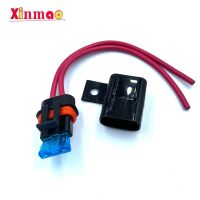 Automobile waterproof fuse box vehicle modified fuse socket small and medium fuse base with wire to send fuse 15A Fuses Accessories