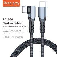 Pd 100W Usb C Cable 5a เคลื่อนที่ชาร์จแบบเร็วชนิด C สาย Samsung Usb S21สำหรับโทรศัพท์สายสายเคเบิ้ล Xiaomi Usb C