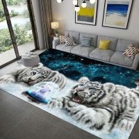 （A SHACK） Animal Series TigerFloor Mat Door Mat Anti Slip MatLarge Area RugsBedroomRoom Home Decoration