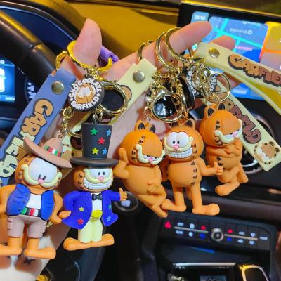 Net Red Coffee Cat Bag จี้ตุ๊กตาสร้างสรรค์ Keyfob น่ารักอุปกรณ์เสริมขนาดเล็ก S62U