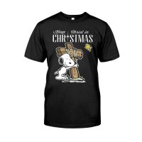 【New】ใส่เดินทางบางKeep Christ In Christmas Snoopy Funny men T-Shirt casual cotton Comfortable O neck tee black