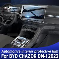 สำหรับ BYD CHAZOR DM-I ตัวแทนจำหน่าย2023แผงเกียร์หน้าจอนำทางภายในรถยนต์ TPU ฟิล์มป้องกันสติกเกอร์ป้องกันรอยขีดข่วน