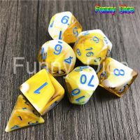 【✆】 7ชิ้น/เซ็ตสำหรับ RPG เกม Dnd ชุดลูกเต๋า Polyhedral Nebula Fidget มือพลาสติกสำหรับออทิสติก/ADHD ความวิตกกังวลความเครียดบรรเทาของเล่นโฟกัสของขวัญ