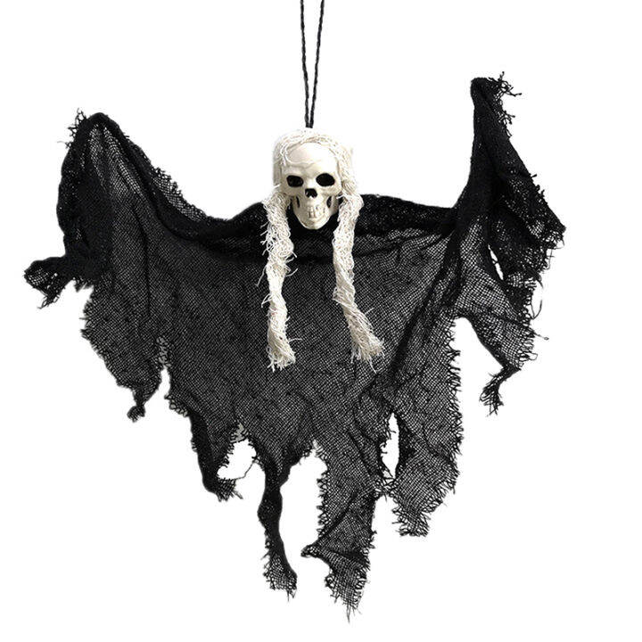 uni-halloween-hanging-skull-head-ghost-haunted-house-escape-horror-props-ornament-ตกแต่งคริสต์มาส