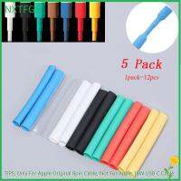 NXTFGB 5pack (12pcs/packet) สากล ปลอกสาย เครื่องม้วน ออแกไนเซอร์ลวด ตัวป้องกันสาย USB ท่อหดความร้อน ปกเซฟเวอร์