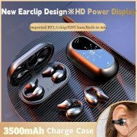 MELODEE Bluetooth Earphones Earclip Design Bone Conduction Earbuds TWS Wireless Earbudss with LED Display for Sports