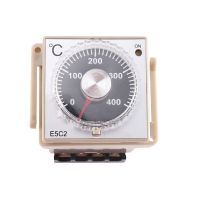 1PCS Guide Rail Type Temperature Controller 220V 0~399℃ Digital Display Pointer Control Switch