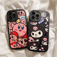 PU Soft Case for IPhone 11 12 13 Pro Max Casing Cute Cartoon Comic Star Kabi Kulomi Back Cover for IPhone XR XS Max Casing 6 7 8 12 13 Mini Shockproof