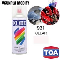 !!! ด่วน KOBE สีสเปรย์กระป๋อง ชนิดเคลียร์เงา Clear 931 จาก TOA 400 cc