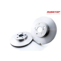 RUNSTOP รันสตอป brake disc จานเบรค หน้า เจาะรู เซาะร่อง BSL ขนาดเดิม 282 HONDA CIVIC 4 รู Pcd 100 ป้ัม spoon ราคาต่อคู่