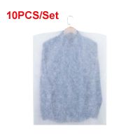 10PCS/Set Breathable Non-woven Fabric Dress Garment Bags Hanging Clothes Dust Cover Closet Wardrobe Hanging Clothing Organizer Wardrobe Organisers