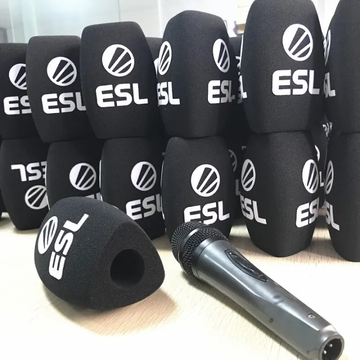 Microphone Sponge Printing Covers Customized Mic Windscreens Logo Foam
