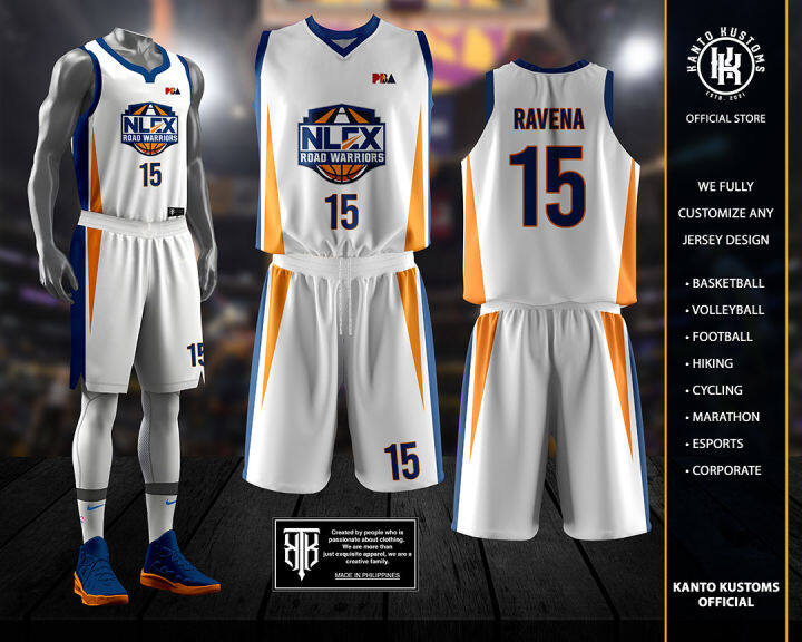 Kanto Kustoms x PBA “Nlex Road Warriors” Basketball Jersey Customize - NBA  Cut in SET