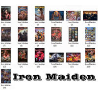 โปสเตอร์ รูปภาพ วงดนตรี Iron Maiden (21แบบ) ไอเอิร์นเมเดน โปสเตอร์ ภาพ วงดนตรี โปสเตอร์ ติดผนัง สวยๆ poster หายาก