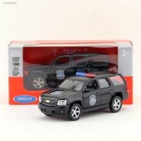 ☊❧ WELLY Toy Diecast Vehicle Model 1:36 Scale 2008 CHEVROLET TAHOE SUV Police Pull Back Car Educational Collection Gift For Kid