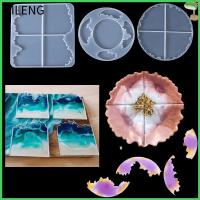 CILENG Druzy Mold Geode แม่พิมพ์ที่รองแก้ว Epoxy Coasters ที่รองแก้วเรซินแม่พิมพ์ที่รองแก้ว S สำหรับที่รองถ้วยแม่พิมพ์ซิลิโคนไม่สม่ำเสมอ