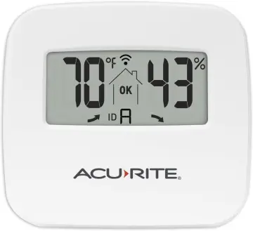 AcuRite Professional Accuracy Temperature and Humidity Gauge with Alarms  (01080M) 