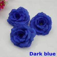 【YF】 10PCS/Lot 8CM Dark Artificial Silk Heads Wedding Decoration Birthday Festive Supplies